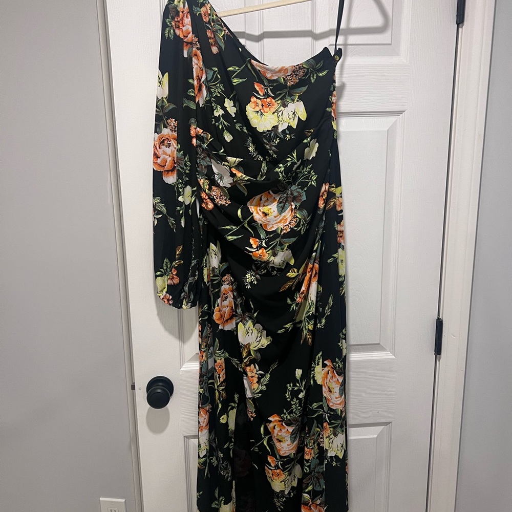 Floral Off-Shoulder Dress - Spring Wedding Guest Dress